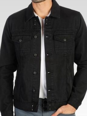 Paige Men Scout Denim Jacket In Vintage Black